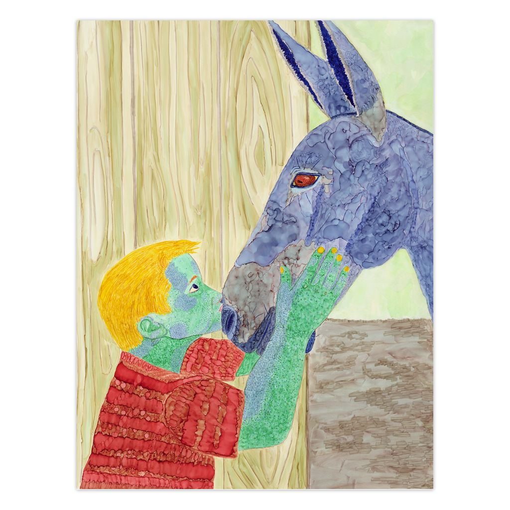 "Besties" Folded Greeting Card