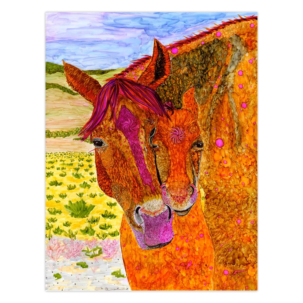 "Unconditional" Folded Greeting Card