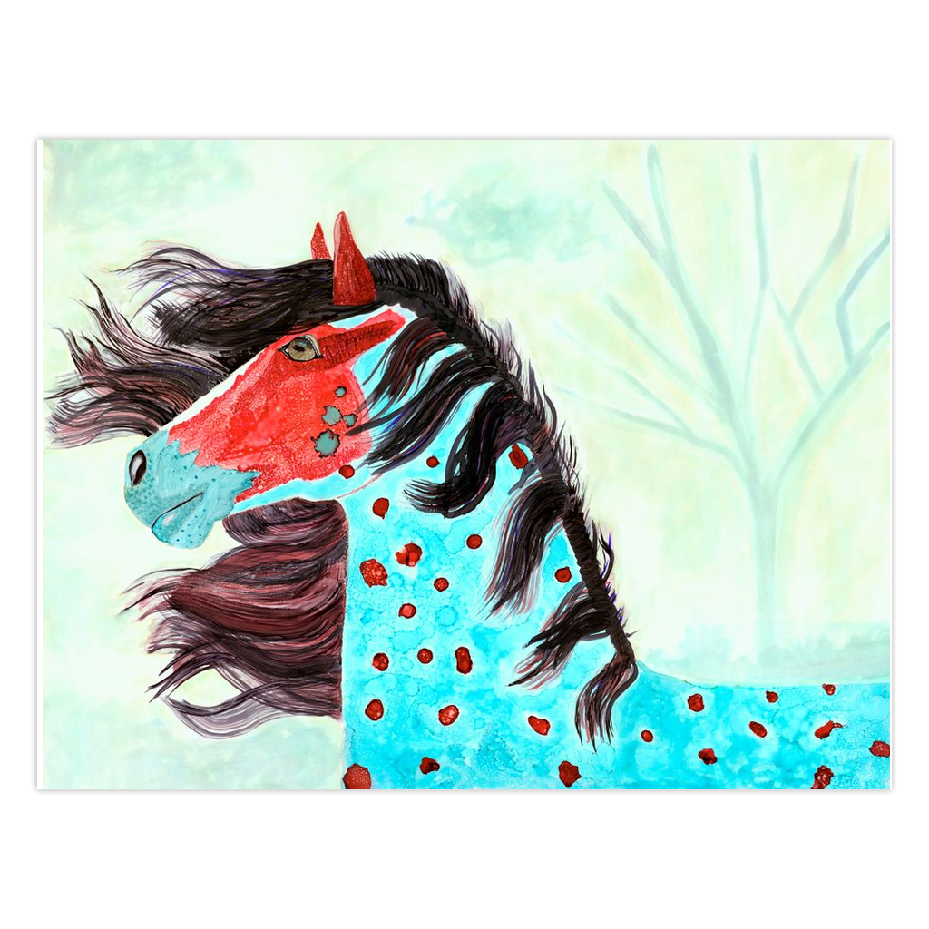 "The Protector" Folded Greeting Card