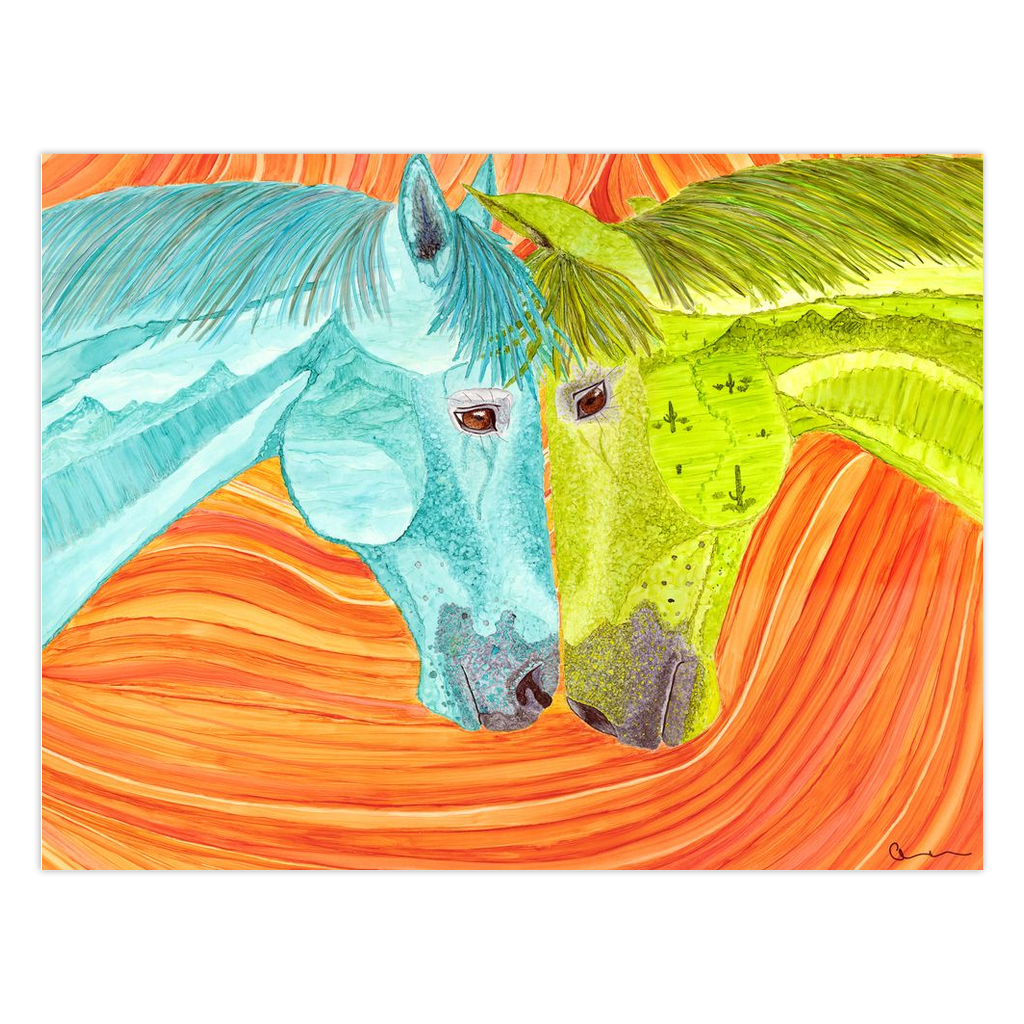 "Come Together" Folded Greeting Card