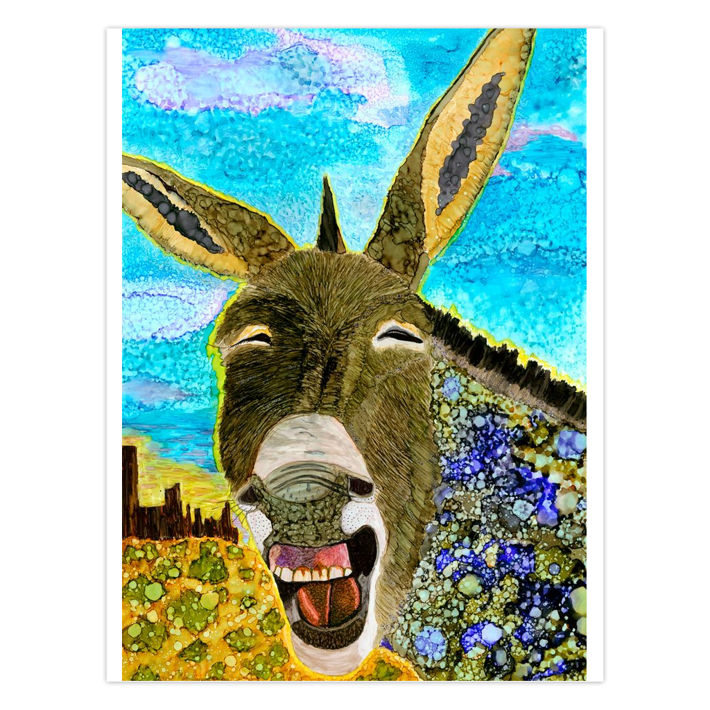 "Last Laugh" Folded Greeting Card