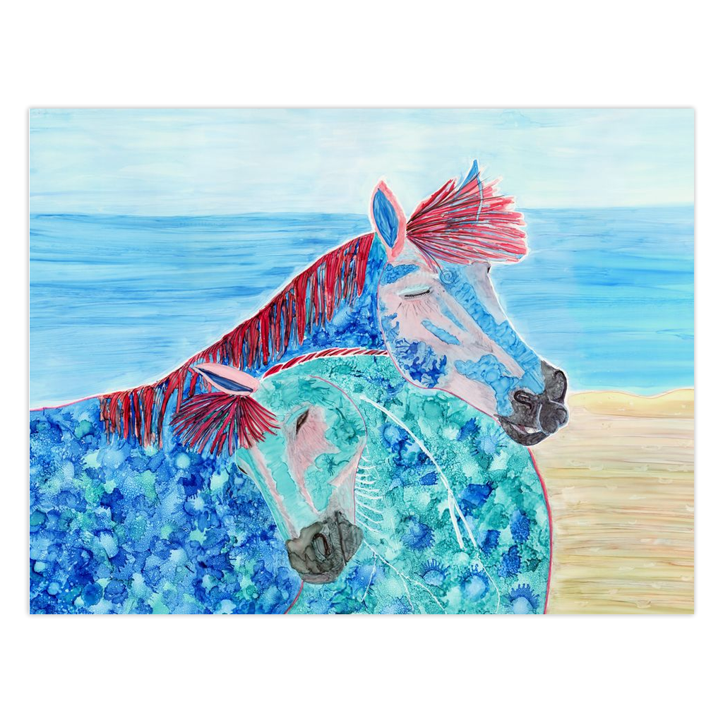 "Life's a Beach" Folded Greeting Card