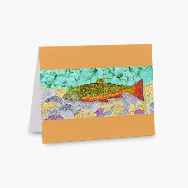 "Brook Trout" Folded Greeting Card