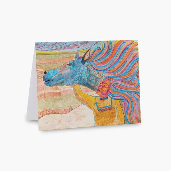 "Colors of the Wind" Folded Greeting Card