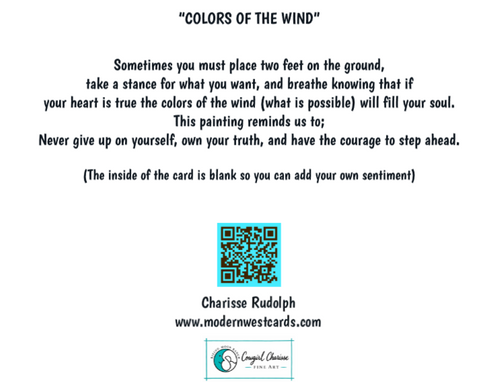 "Colors of the Wind" Folded Greeting Card