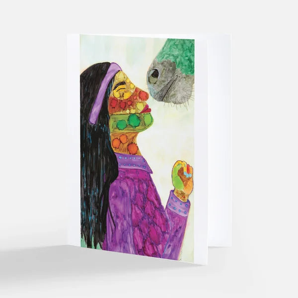 "Rainbow Warrior" Folded Greeting Card
