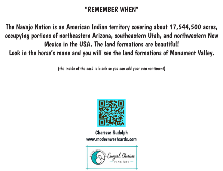 "Remember When" Folded Greeting Card