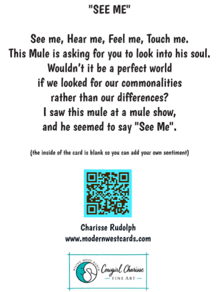 "See Me" Folded Greeting Card
