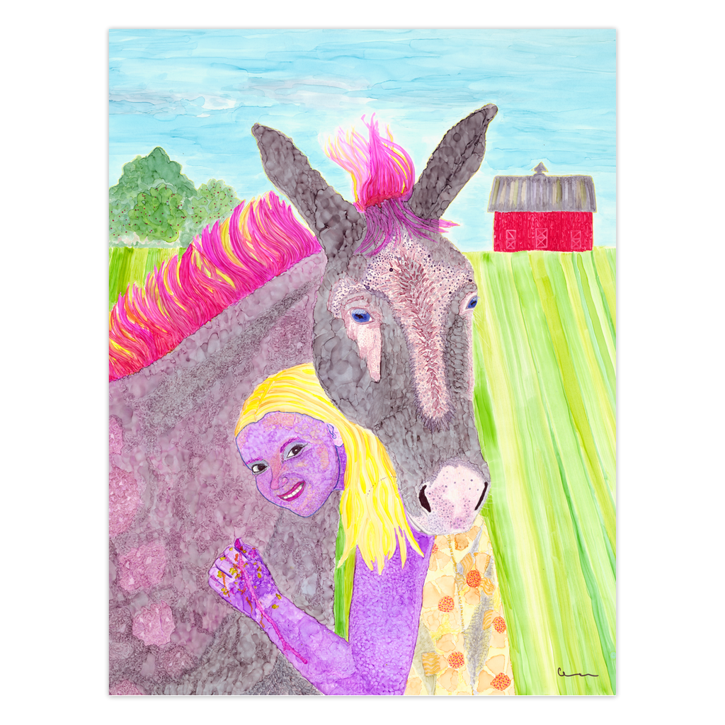 "I Choose To Be Happy" Folded Greeting Card