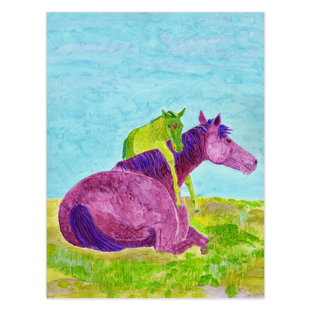 "Lean On Me" Folded Greeting Card